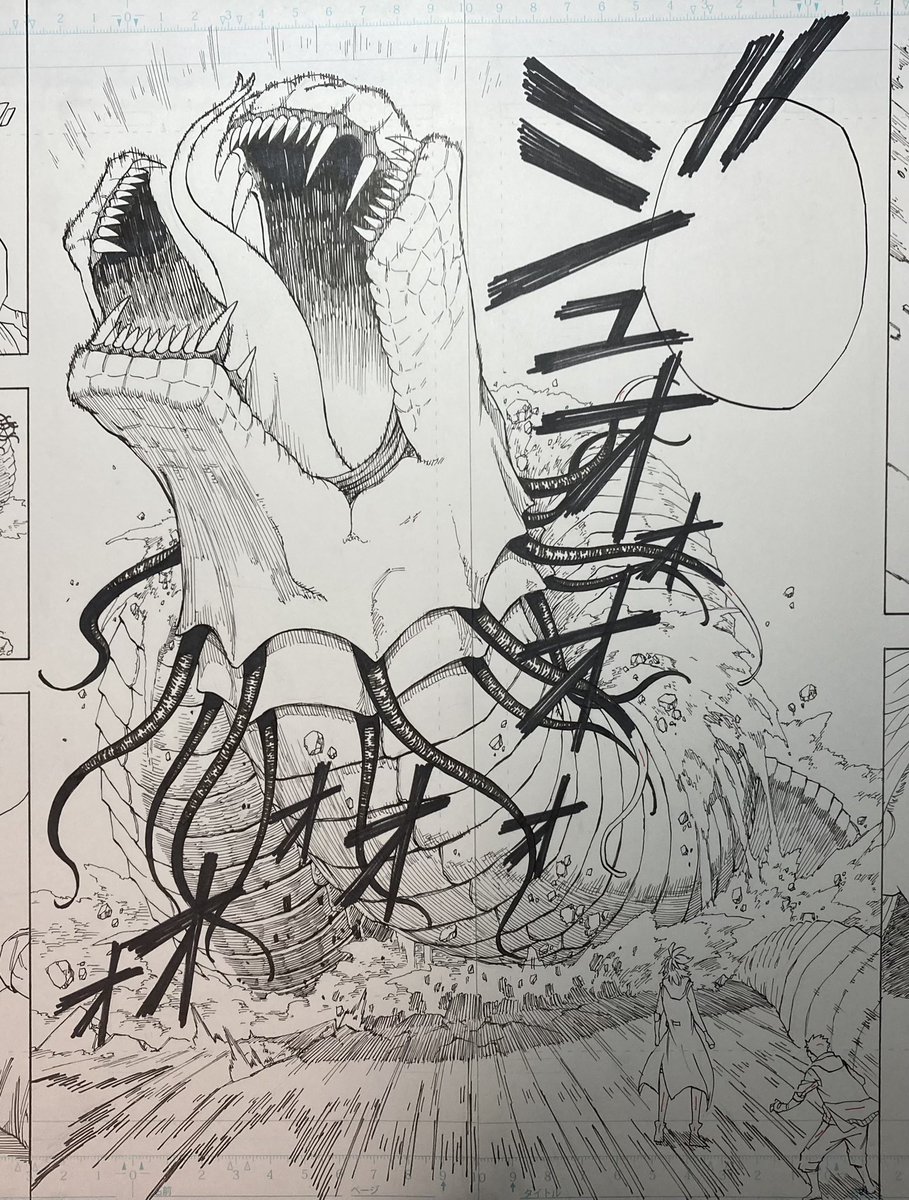 モンスターを描くのはめちゃくちゃ大変だけどなんやかんや結構楽しんでやってます 