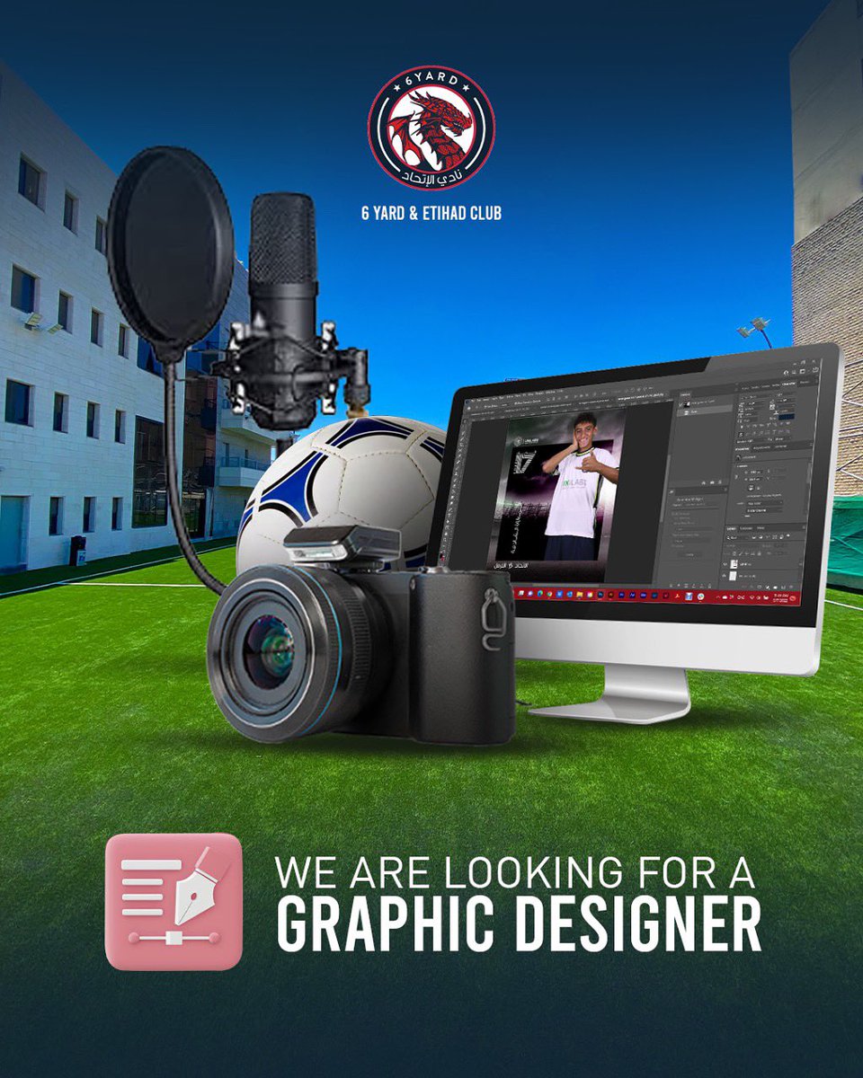 6yardjo's tweet photo. Are you an experienced creative Graphic Designer who is talented at making things look good?🎨

📧 info@6-yard.com 
 
#6yard #6yardjo #wedoitbetter #hiring #vacancy #jobvacancy #jobopportunity #applynow #graphidesign #graphicdesigner #nowhiring #jobsjordan #Amman #Jordan https://t.co/JVRIhXJ88Z