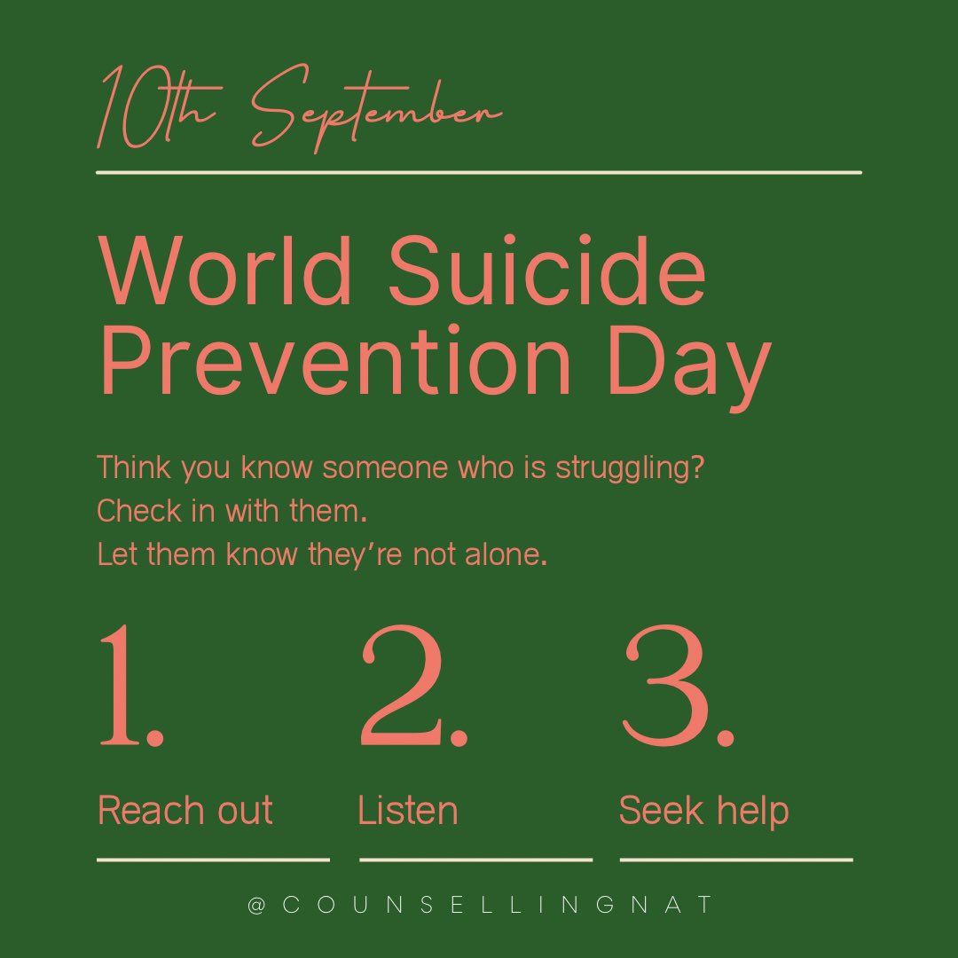 CounsellingNat's tweet photo. Check in with your friends and family. 

#suicideprevention #mentalhealth #mentalhealthawareness #depression #mentalhealthmatters #anxiety #suicide #suicideawarness #ptsd #mentalillness #selfcare #suicideawareness #love #depressionawareness #depressionhelp https://t.co/xLWXtzAEy5