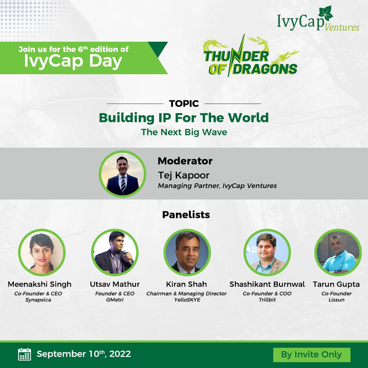 SynapsicaAI's tweet photo. Our Co-Founder & CEO Meenakshi Singh takes part in a panel discussion on Building IP For The World - The Next Big Wave. Catch her at #IvyCapDay2022.
Register here https://t.co/yLbncn6awh
@IvyCapVentures
#Ivycap #ThunderOfDragons #healthtech https://t.co/i9NlR4n6Nh