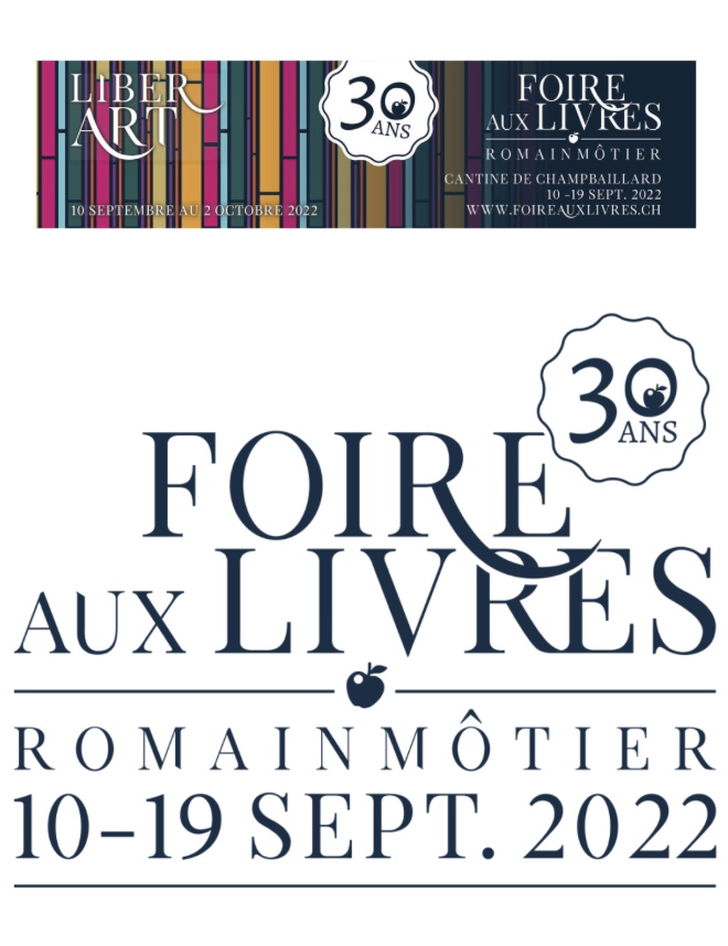 La FOIRE AUX LIVRES commence aujourd'hui, notamment avec Carine (Wolfo) le 10.09.22 de 10 à 16h, et avec Laurent Willeneger demain dès 10.30.
foireauxlivres.ch
#foireauxlivres #livres #romainmotier