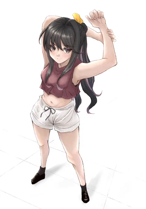 Procreateにて練習rkgk長波サマのウォームアップです!(・ω・)ノ#艦これ #長波 