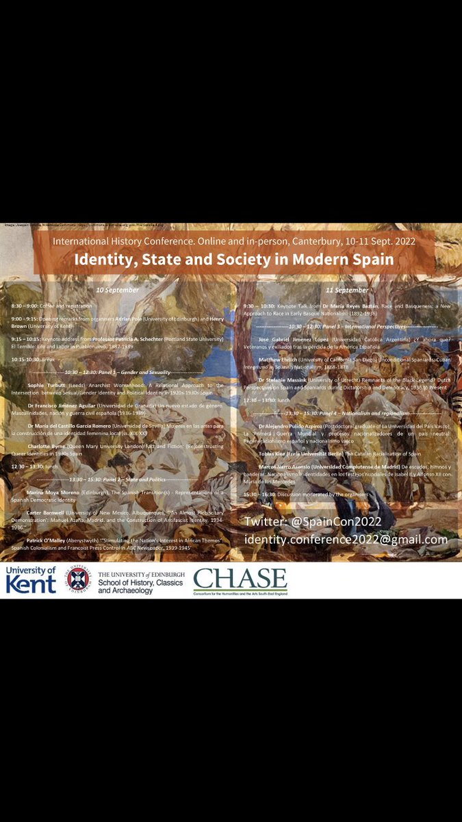 Powerful opening remarks from @AdrianPole3 and <a href="/hda_brown/">Dr Henry Brown</a> to give a start to <a href="/Spaincon2022/">Spainconference</a> . Excited for a weekend full of Spanish history!