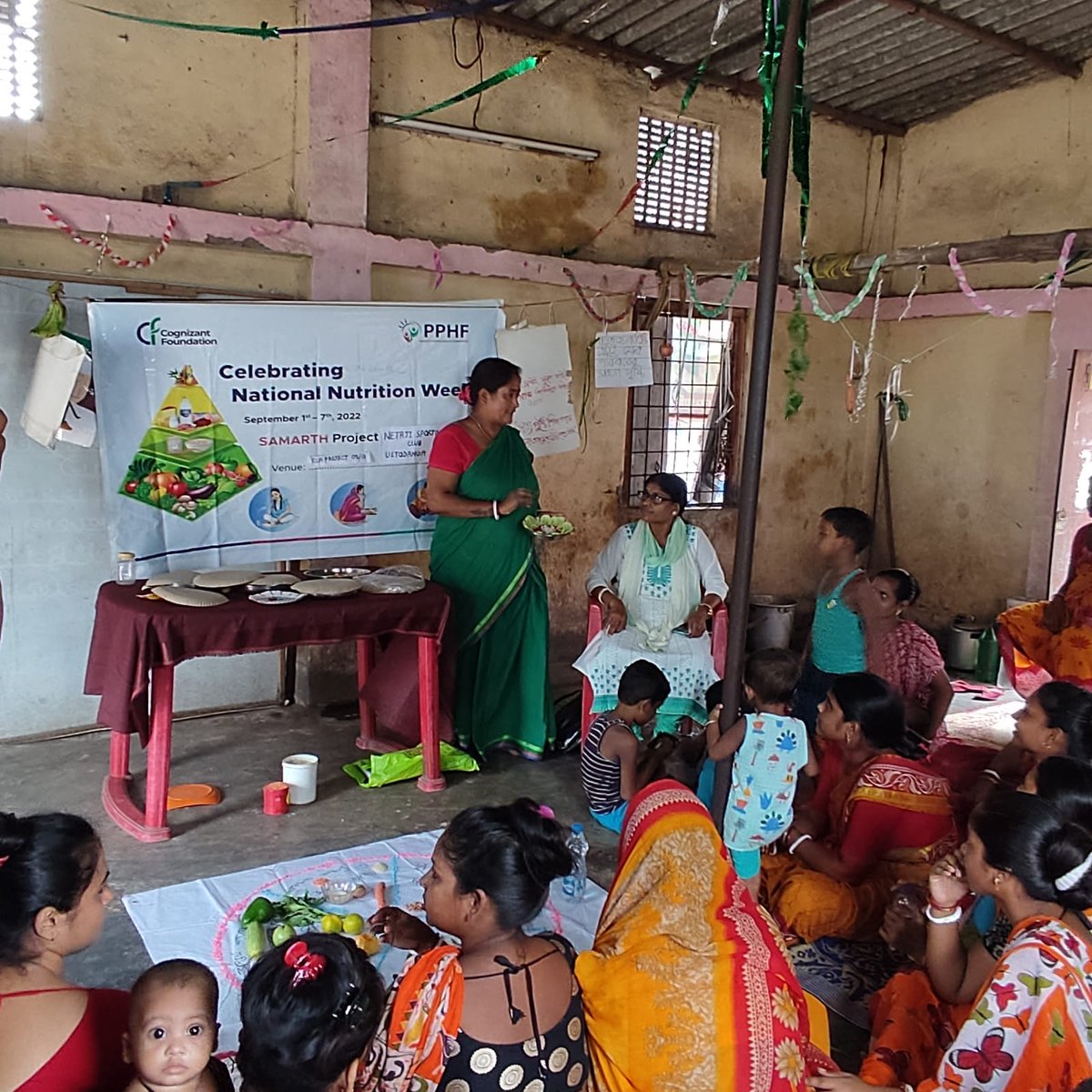 PPHF_Global's tweet photo. To mark #NationalNutritionWeek and as part of #SAMARTHProject, @PPHF_Asia in association with @CFChangingLives and #KMC organised several #healthandnutrition awareness activities at different location during the week in Basanti Colony, #Kolkata. https://t.co/jvTgahWhhP