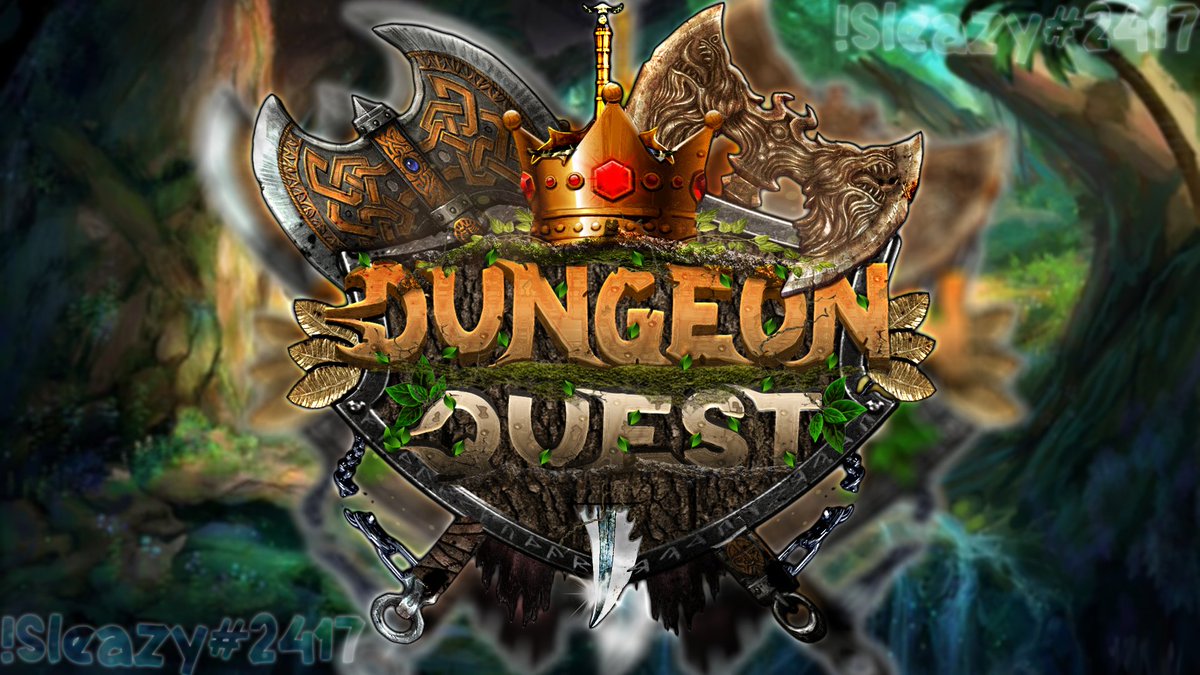 Sleazy on Twitter: "Dungeon Quest Fan-Art Logo #Roblox #robloxart #
