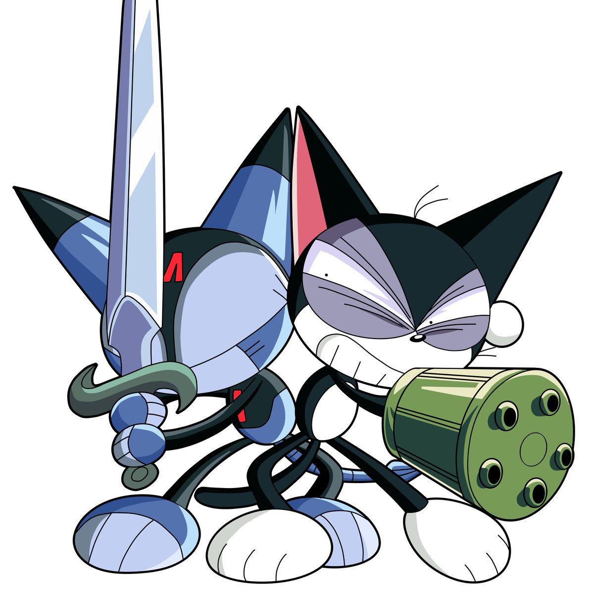 I restored some more Cyborg Kuro-chan artwork! This time I did so