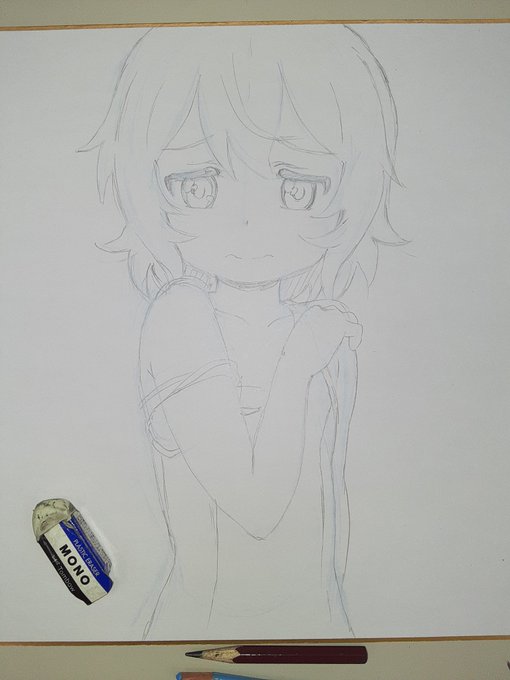 スケブ色紙依頼、夏音 #わたてん 