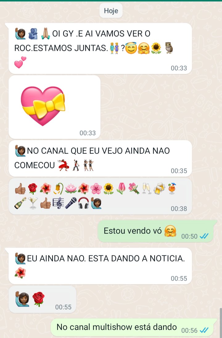 gypeinado's tweet photo. Aí tua vó manda whats que está esperando pra ver o Rock in Rio na TV também. Ela é a melhor!🖤 https://t.co/zt70y754OT