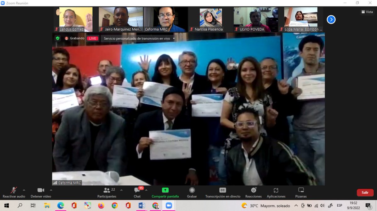 jairomarquinez's tweet photo. Entrega de certificados del curso en ideología y cultura política de parte de #CEFORMA
Un honor ser parte de este proceso formativo que lleva la @RC5Oficial
"Quisieron enterrarnos y no entendieron que somos semillas"🌱.
@MashiRafael
@marcelaguinaga https://t.co/lb1qsQaAcu