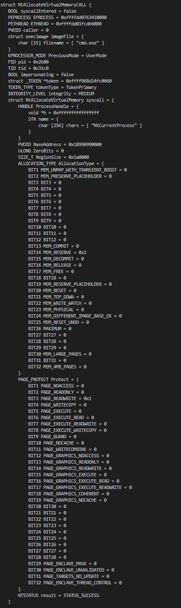 Jonas L (@jonaslyk) on Twitter photo Presenting D-Generate , syscall tracing as its supposed to be!
raw.githubusercontent.com/jonaslyk/temp/…
usage:
dg cmd.exe - displays all syscalls done by process with cmd.exe as imagefile.
dg 4736 - by pid 4736
dg - just everything
example of recording:
raw.githubusercontent.com/jonaslyk/nt/ma… Presenting D-Generate , syscall tracing as its supposed to be!
raw.githubusercontent.com/jonaslyk/temp/…
usage:
dg cmd.exe - displays all syscalls done by process with cmd.exe as imagefile.
dg 4736 - by pid 4736
dg - just everything
example of recording:
raw.githubusercontent.com/jonaslyk/nt/ma…
