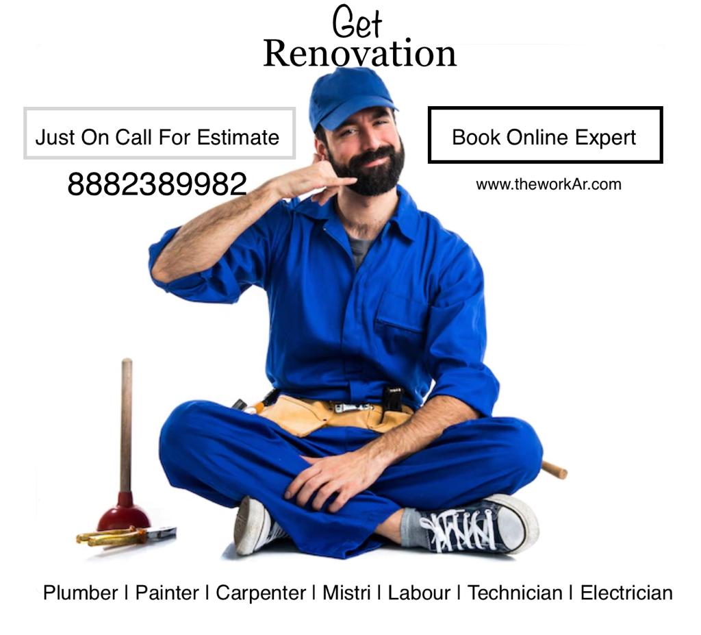 the_workar's tweet photo. ॥ होम Renovation की Problem को हमसे साझा करे ॥ जाने अपने Complete Estimate को ॥ ALL CONSTRUCTION, RENOVATION AND INTERIOR  WORK -✅ NO VISIT CHARGE APPLY- #theworkar #revolution #interior #renovation #construction #painter  #plumber #Carpenter #mistri #labours #theworkar #builder https://t.co/lZgCbKyhlq