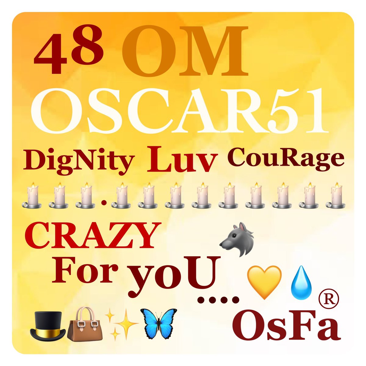 fabiianbeta08's tweet photo. #OM #ÓsCaR51 👊❤️👍.. ..🕯🕯🕯.🕯🕯🕯🕯🕯🕯🕯🕯🕯
“i'm #CRAZY_For_yoU 🦋🐺🟨🟨🟨...♥️✨🌟✨ #Touch_Me 🦂🏹 oNce & you'll kNow 🙏 #iTs_tRue 💥👊♥️ mi PA #OjosBonitOS TeAMO @oscarmataherr #OMH5️⃣1️⃣!!”
🤍🤜🏼🤛🏻🤍
🤍💛❤️💧
🎩👜✨🦋
#Luv
#DigNity
#CouRage
#HAbiBi
#OMLegacy
By #OsFa® 💛💧 https://t.co/Bc62p7bDiy