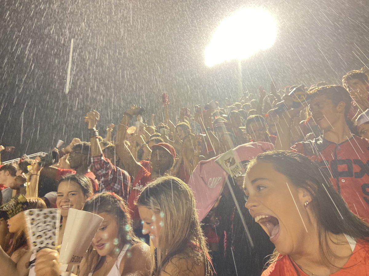 connor_gib04's tweet photo. The @ogwarriorsfb Student Section means it when we say rain or shine. Arguably the best high school football game I have ever been too.
Always, #OGuKnow! https://t.co/CQxuhIX6sc
