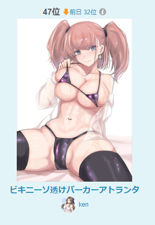 今日もルーキランキング50位以内しがみついてましたー、ありがとうございます 