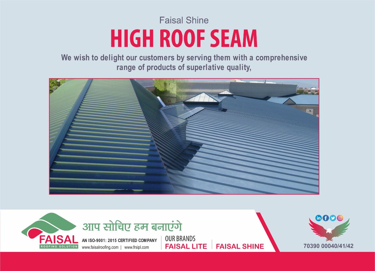 RoofingFaisal's tweet photo. Make The Best Decision For Your Roof And Home with Faisal Roofing Solutions !

#faisal #faisalshine #faisallite #faisalroofing #faisalfactory #flooringsheet
#navimumbai #vashi #roofingsolutions #roofingaccessories #pebinstallation
#roof #roofing #roofer #metalroof https://t.co/wP1JwLG7uW