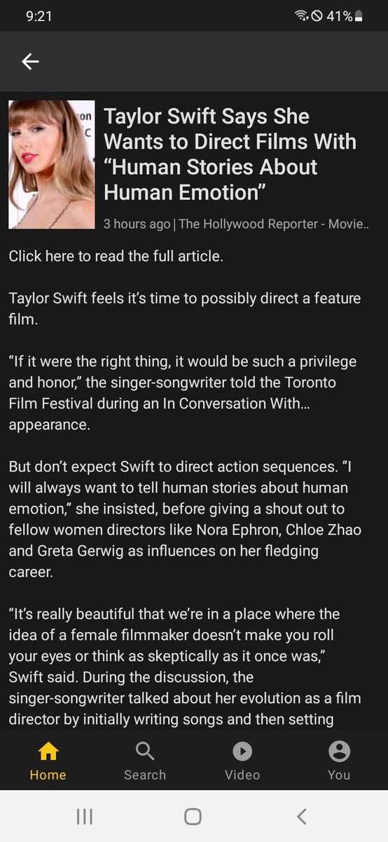 This will be a great change from all the inhuman stories about animal emotions. #TaylorSwift