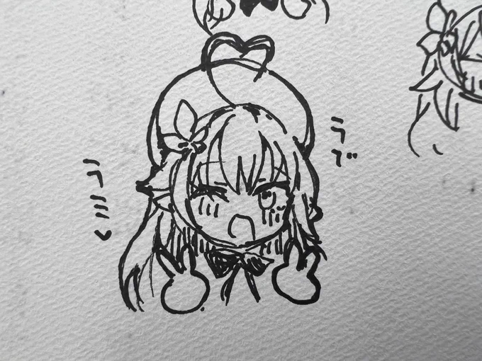 暇だからしてたスタンプ風ホロメンらくがき 