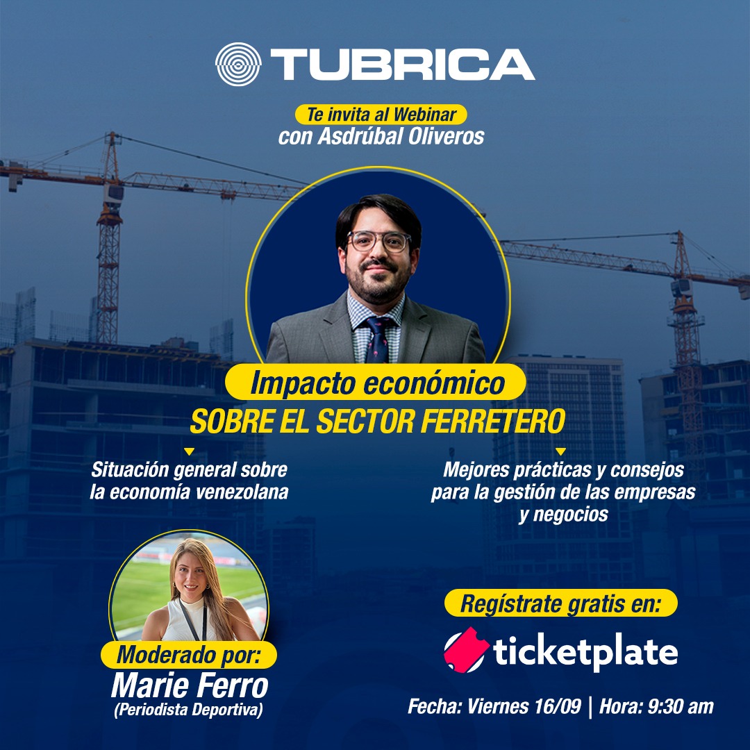 Tubrica's tweet photo. Accede al enlace y regístrate en nuestro Webinar con 
@aroliveros este Viernes 16 de Septiembre, desde las 9:30 a.m. moderado por @marieferro98 con el apoyo de: Ticketplate.
https://t.co/Hjolw7B1B4 https://t.co/U7ckr5OvWA