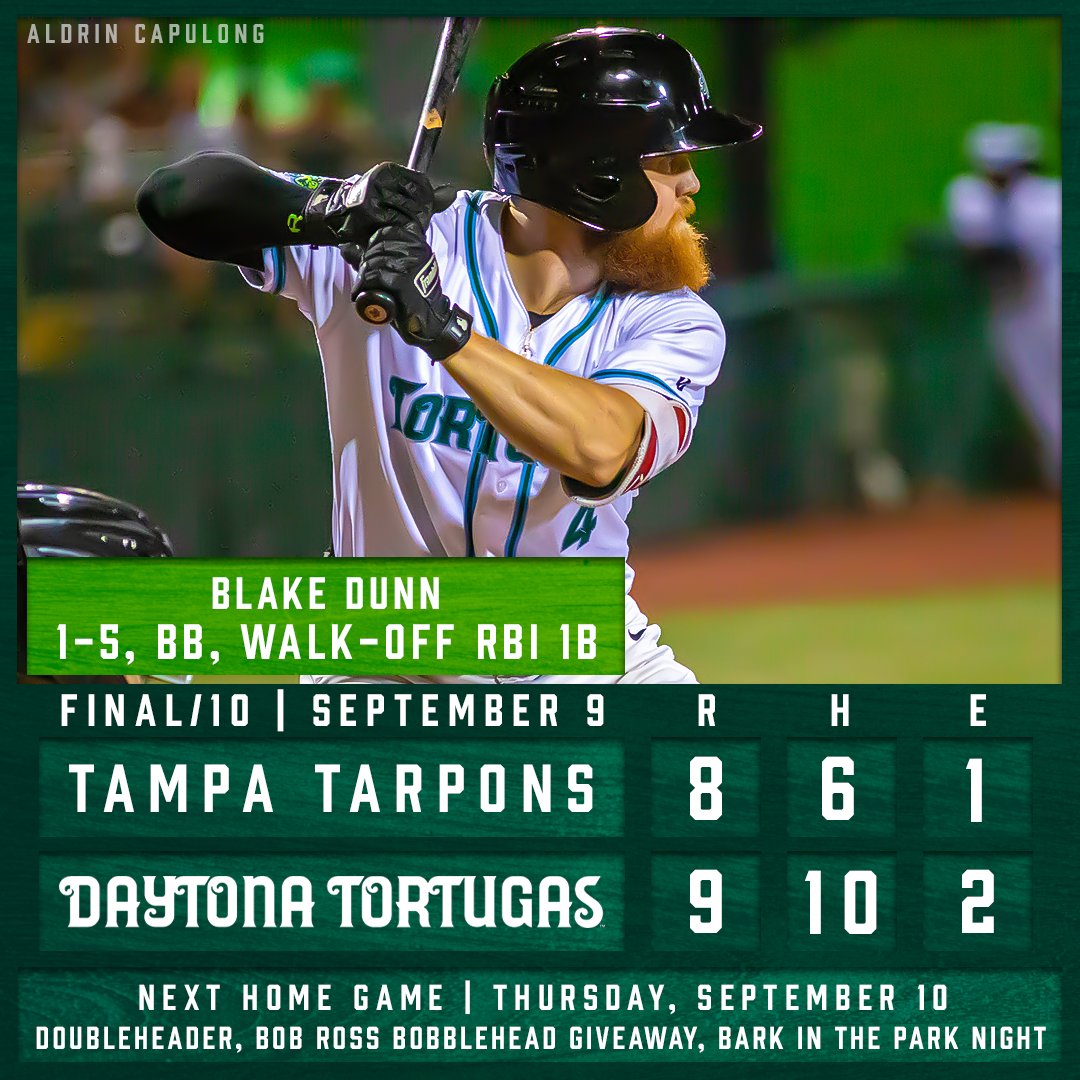 Daytona Tortugas on Twitter: "Another night. Another walk-off victory