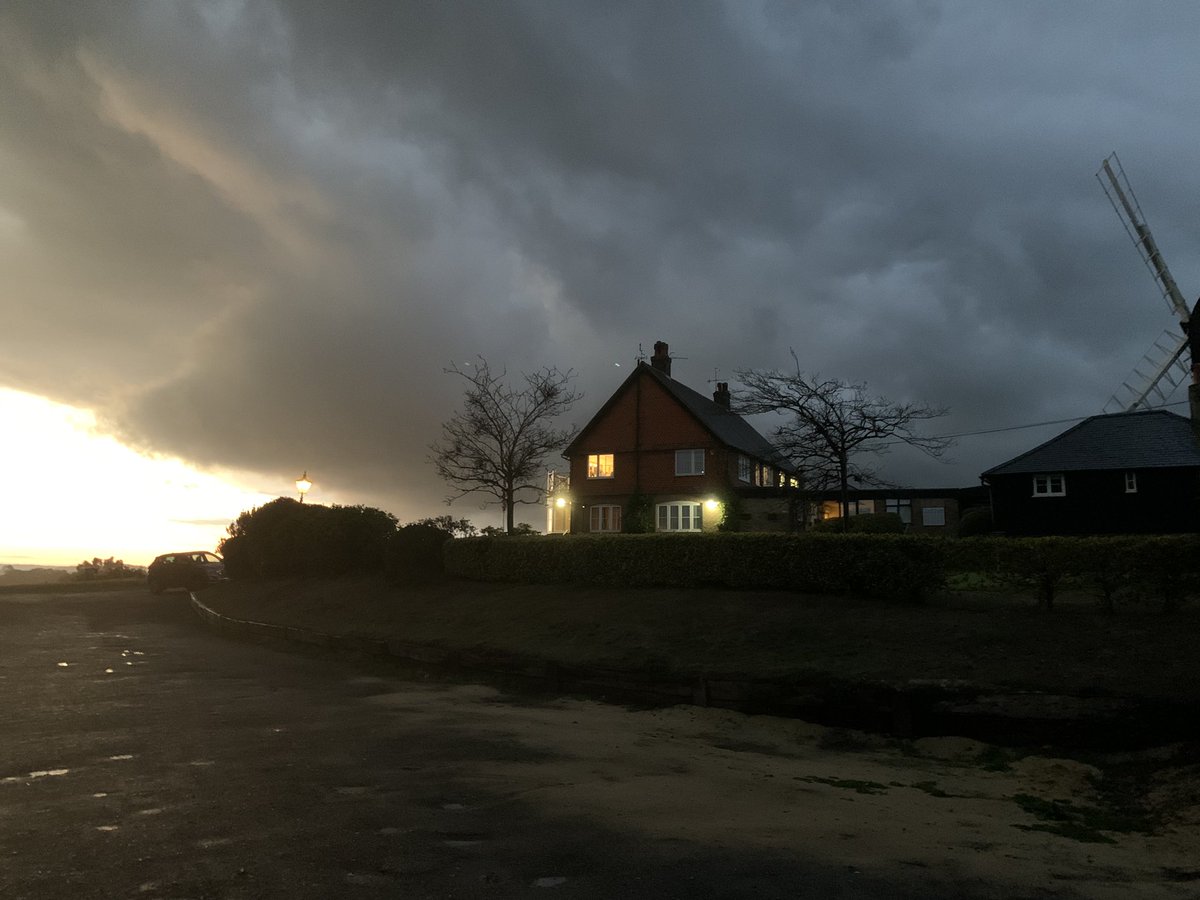 Moody stroll over the Heath last night.