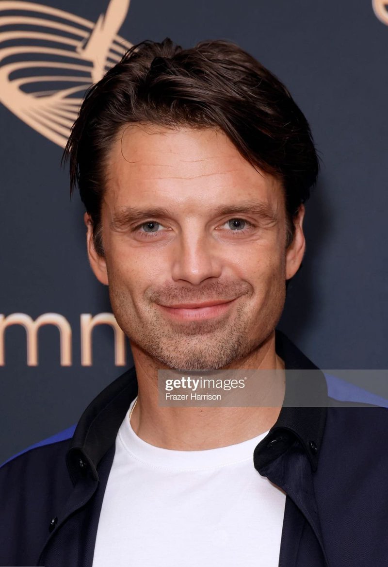 PaulePLN's tweet photo. He looks SO GOOD in these different styles this year 🥺✨ #SebastianStan https://t.co/jUU4hdxDyj