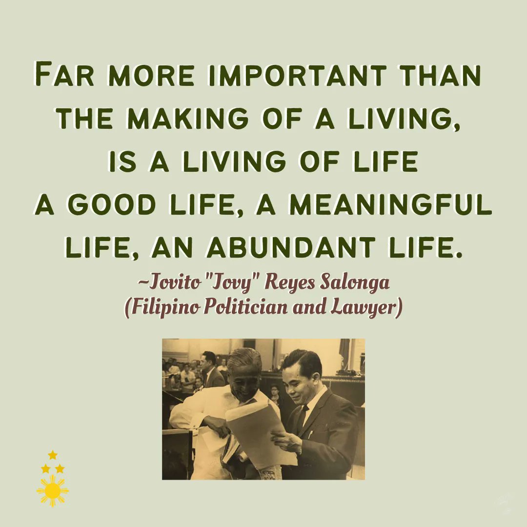LanuzaKarl's tweet photo. Live a meaningful Life... -Sen. Salonga 🇵🇭
@jboygonzalessj @indiohistorian @Xiao_Chua @eufems @mlq3 @ChelDiokno @akosibluethree @JuanSinag @hotmanila @frmc05 
@pads_nosi @sweetsparkle88 @oslecjunior @DocHappy95 @leahnavarro @iam_jniest 
#Jovy #NeverAgain https://t.co/sBB6SwI6nA