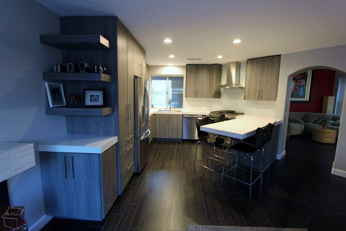 APlus Kitchen & Bath on Twitter "These beautiful Modern small Kitchen Remodel with Sophia Line