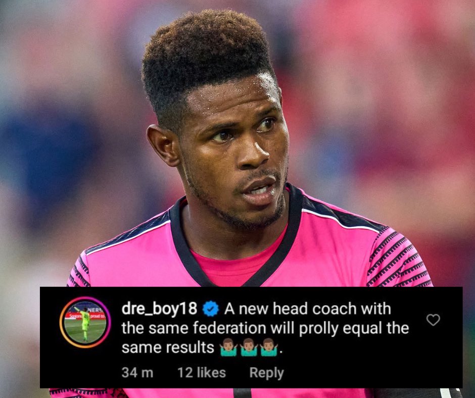 MilitaryGooner's tweet photo. Bold statements here by Reggae Boyz captain Andre Blake, clearly expressing his thoughts about the current JFF administration.

#reggaeboyz #jamaica #andreblake https://t.co/F9MAA2i8cA