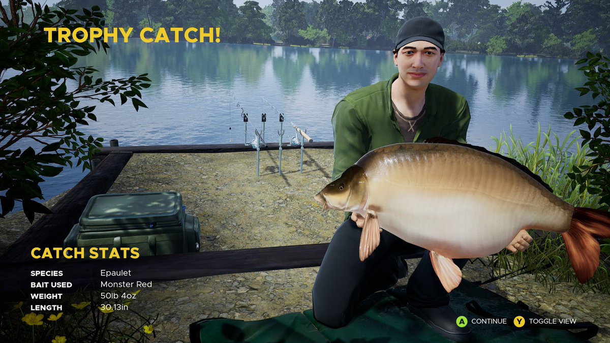 KanesFishing's tweet photo. Named Mirror Carp Trophy Catch/Boss on Fishing Sim World Pro Tour.
#FishingSimWorld #FishingSimWorldProTour #Epaulet https://t.co/QAWrclH6h5