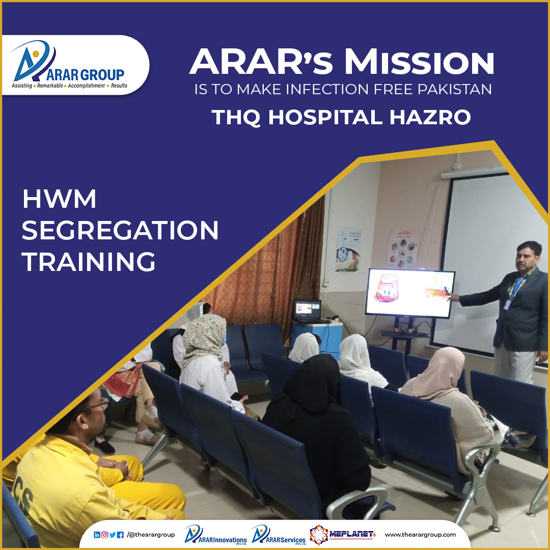 arar_group's tweet photo. HWM Segregation Training was conducted to make our country free from infection.

#arargroup #ararservices #MEPLANET+ #ARARServingHumanity #Trainings #HWM #Healthinnovations #healthcare #infectioncontrol #hospital #Training #Pakistan https://t.co/YUSlMRQ9Ml