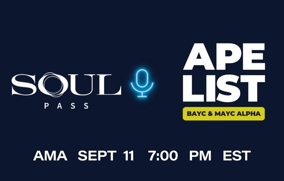 Join AMA Sunday at 7pm est with <a href="/TheApeList_/">Ape List</a> &amp; @thesoulpass 

Listen in to this exclusive brand making waves in web3 and innovating for the community

x.com/i/spaces/1mrGm…