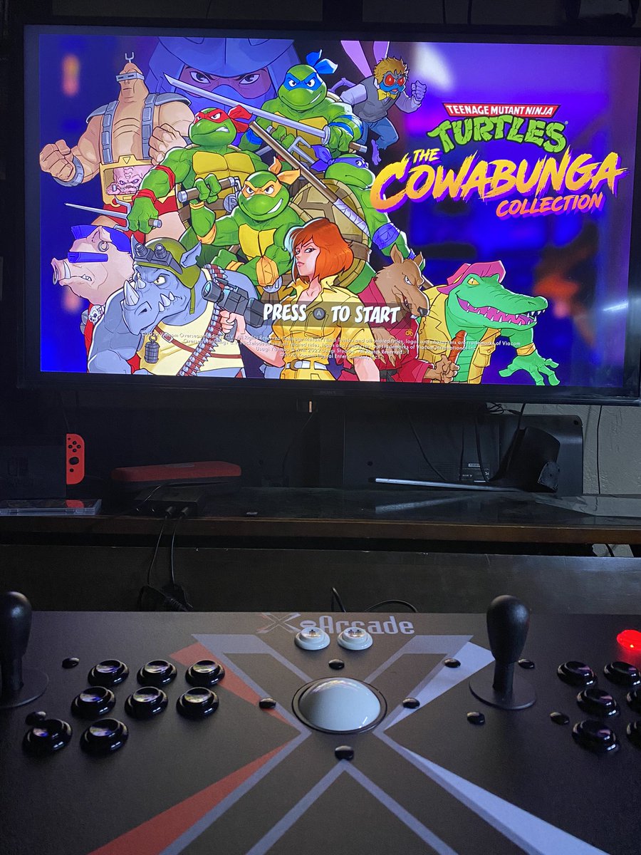 zenmart's tweet photo. My night is going fantastic! I hope everyone is having a great weekend! #videogames #NintendoSwitch #Xarcade #TMNT #MetalSlug #StreetFighter #Capcom #Cowabunga https://t.co/TD6TuN6MpL