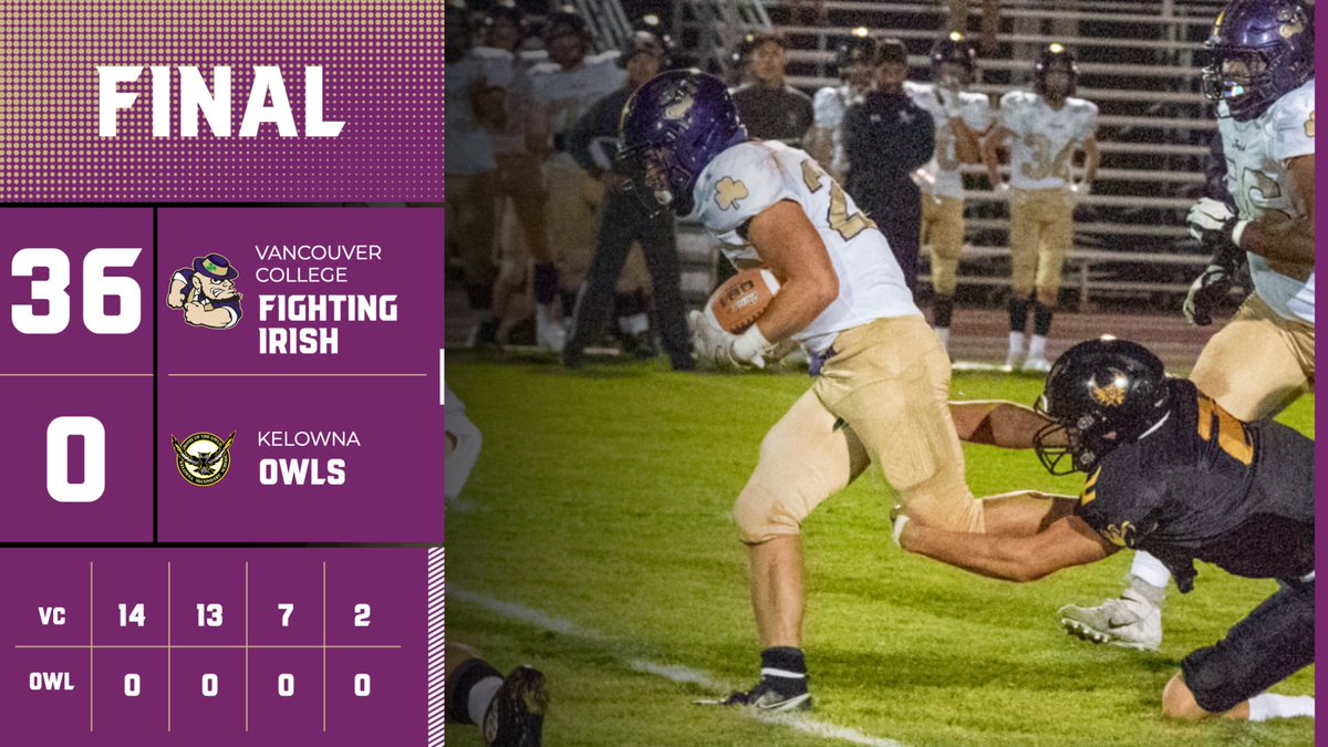 Big win over <a href="/KSSowlsFootball/">KSS Owls Football</a> winning 36-0! 

<a href="/Bryanchiu68/">Bryan Chiu</a> <a href="/vcfootball/">VC Football 🏈</a> <a href="/vcftbequipment/">VC FOOTBALL EQ.</a> <a href="/VCIrishSports/">Vancouver College Athletics</a> <a href="/VCAlumni/">VC Alumni Association</a> <a href="/VCJVFOOTBALL/">2026 VC JV Irish Football</a>

#EverythingMatters