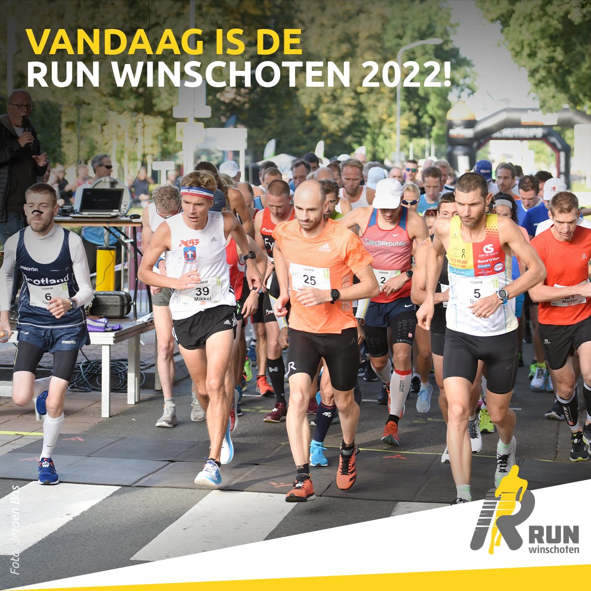Vandaag is de RUN!

De organisatie van de RUN Winschoten wenst alle deelnemers heel veel succes en plezier tijdens de RUN! Kom jij ze ook aanmoedigen langs het parcours? Alle praktische informatie over de RUN is te vinden op runwinschoten.nl. 

#hetultraloopeventvanNL