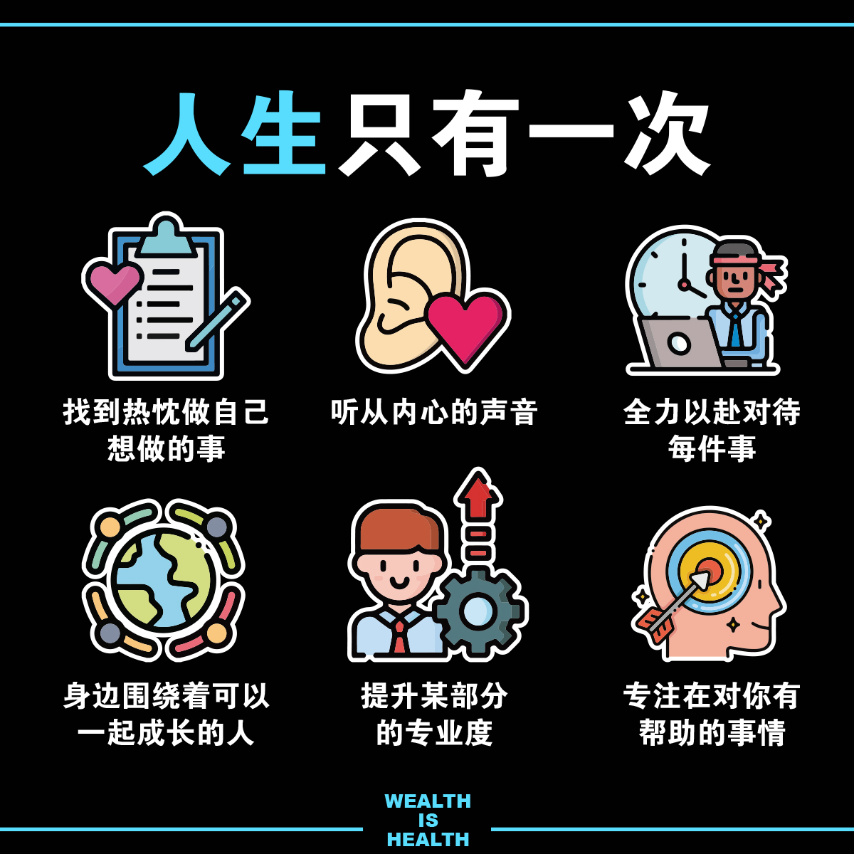 weaIthisheaIth's tweet photo. 人生只有一次，機會對每一個人都是平等的，因為機會蘊藏在每一個人的生活、學習、工作的每一個角落裡。
#we1winofficial #we1win
.
#wealthishealth #motivation #dailysuccess #richmindset https://t.co/H8s053LbNa