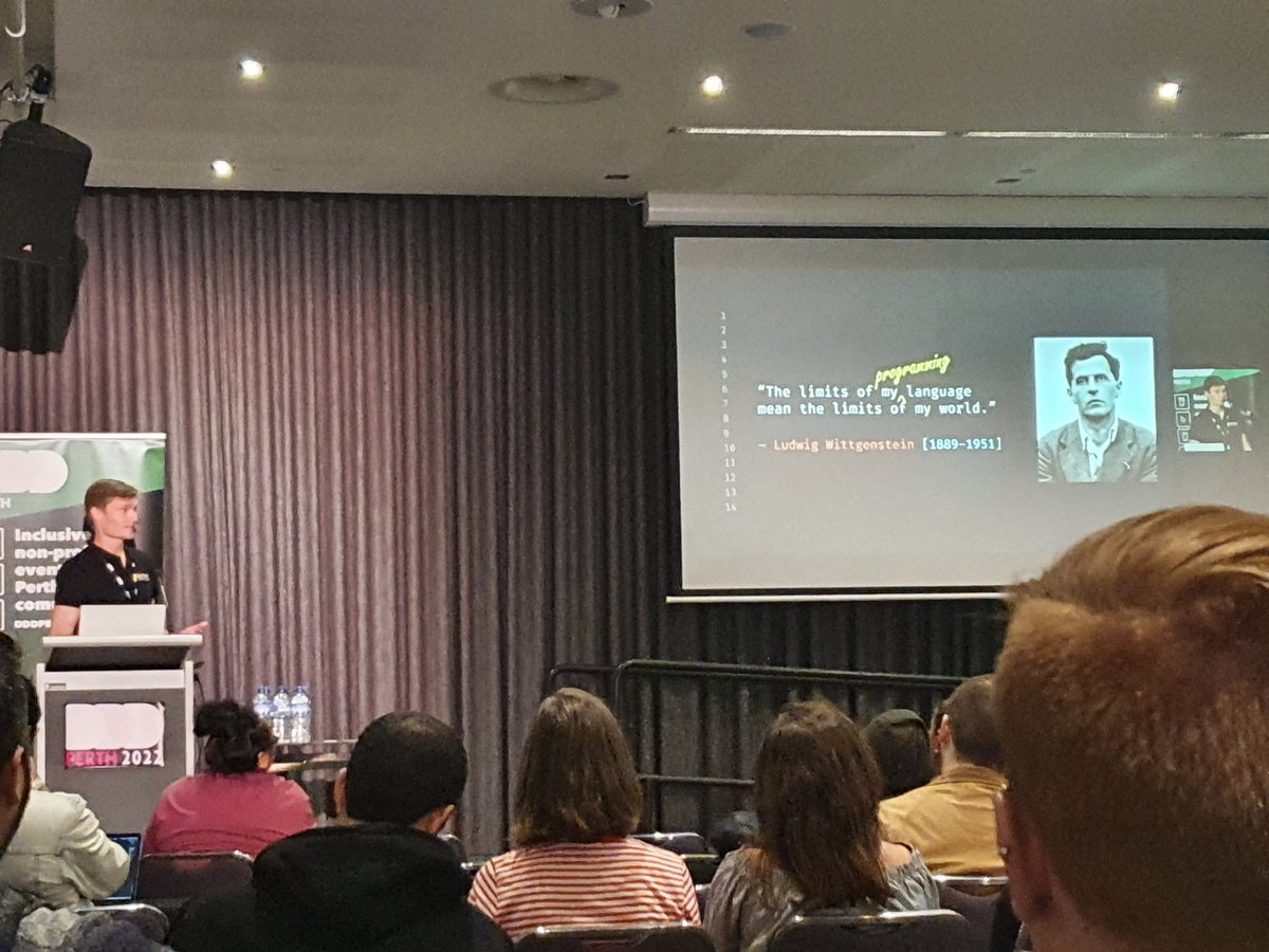 allazemia's tweet photo. Been hanging out in Mari (M7) Room today @ #DDDPerth. On now is the limits of my programming language... https://t.co/ZTjuxUpJVq