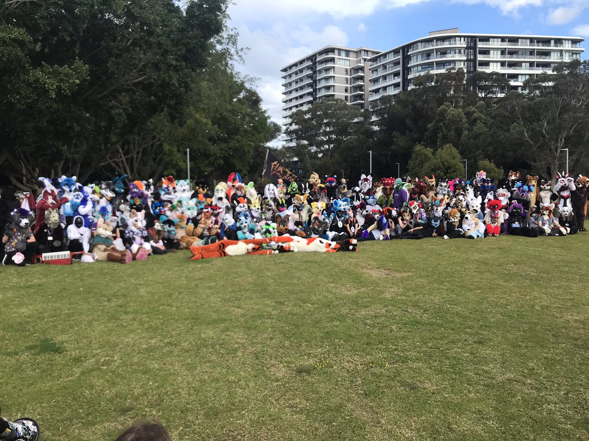 Fursuit group pic at <a href="/FurJAM_Team/">FurJAM</a> !
