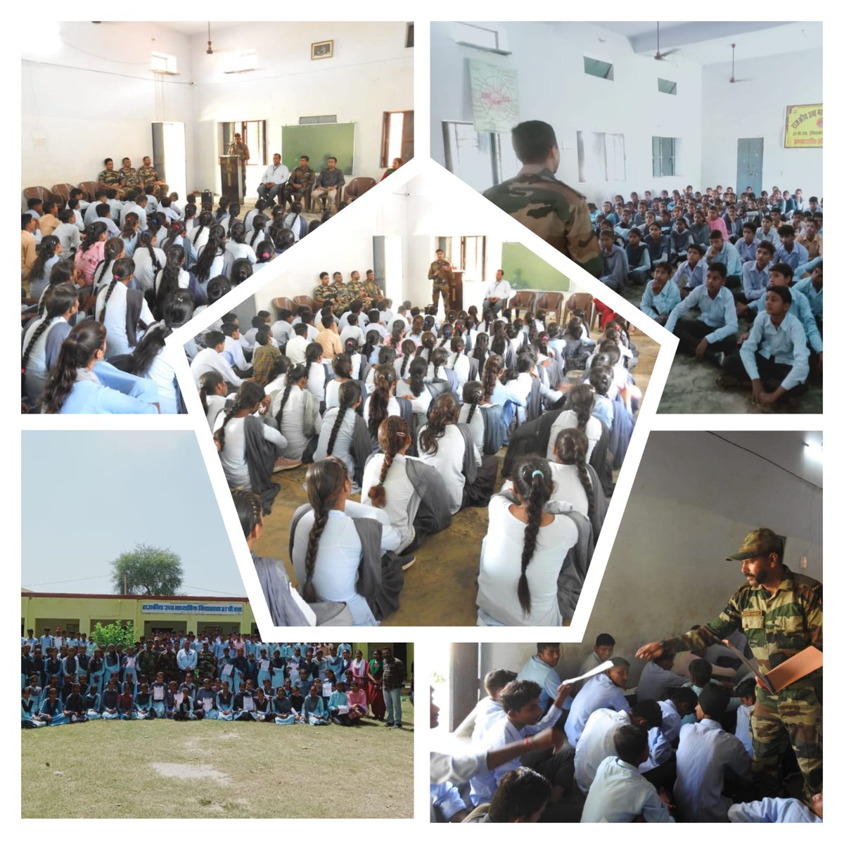 SWComd_IA's tweet photo. #SpataShaktiStudentOutreachProgramme

#ForeverVictoriousBrigade conducted #CareerGuidance for the #youth of #border at #LikmewalaHigherSecondarySchool, #SriGanganagar &amp; educated them regarding opportunities in the #IndianArmy.

#Agniveer 
#AmoghDivision
#ChetakCorps https://t.co/hwXTJIVUEv