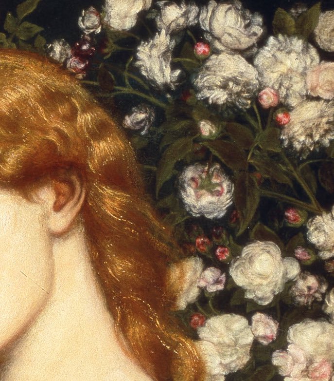 Dante Gabriel Rossetti, Lady Lilith (details) 1866-68