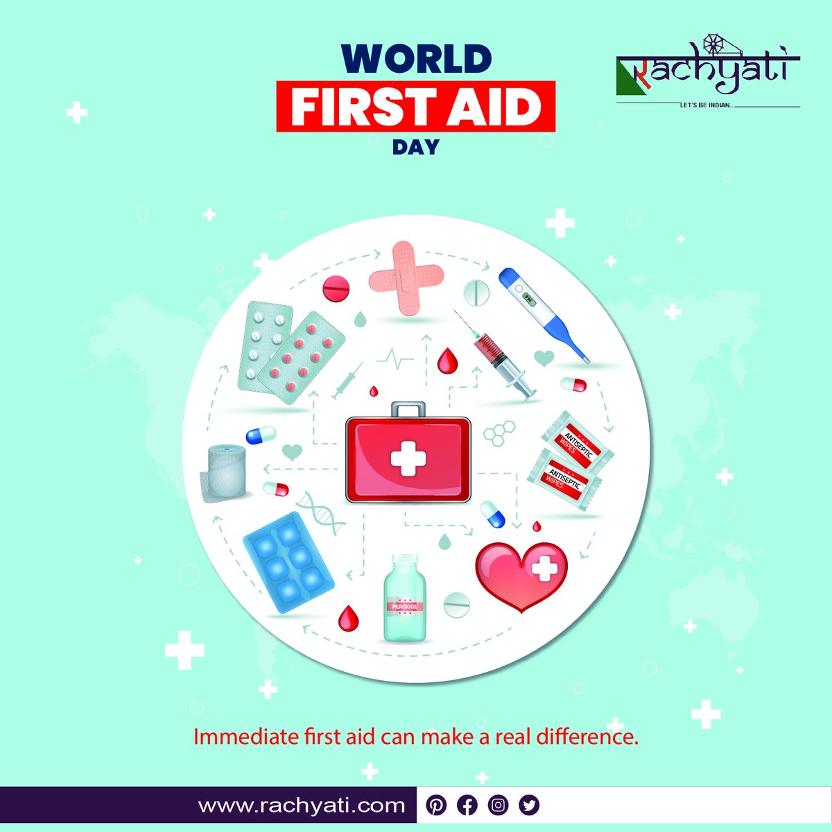 RachyatiF's tweet photo. Many serious injuries can be prevented just by providing first aid at the right time. Happy World First Aid Day.
#firstaidday2022 #WorldFirstAidDay #firstaid #firstaider #firstaidday #rachyati https://t.co/8rAhNo6DkC