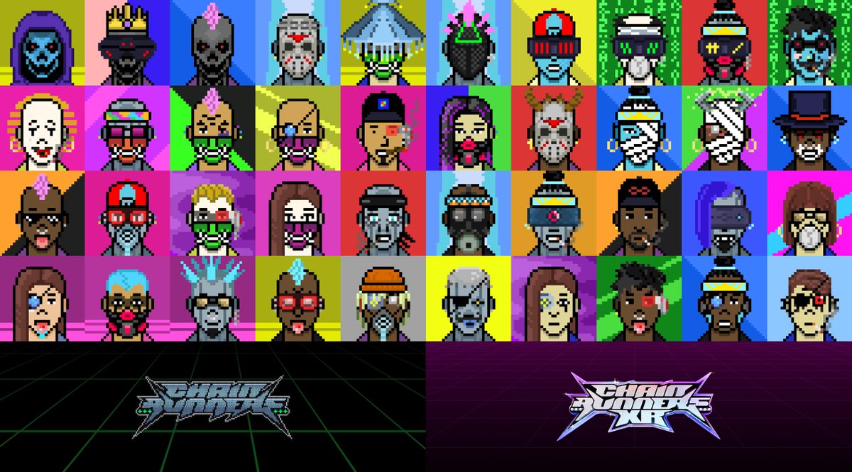 Because there needs to be more people posting <a href="/chain_runners/">Chain Runners</a> collages. 

Who are you gonna rep in Mega City?

#Cyberpunk #onchain #pixelart