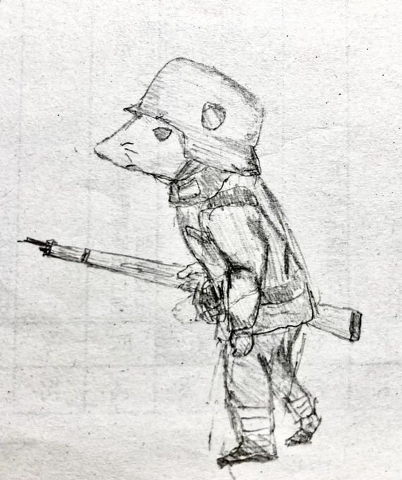 ドイツ軍ネズミの落書き 