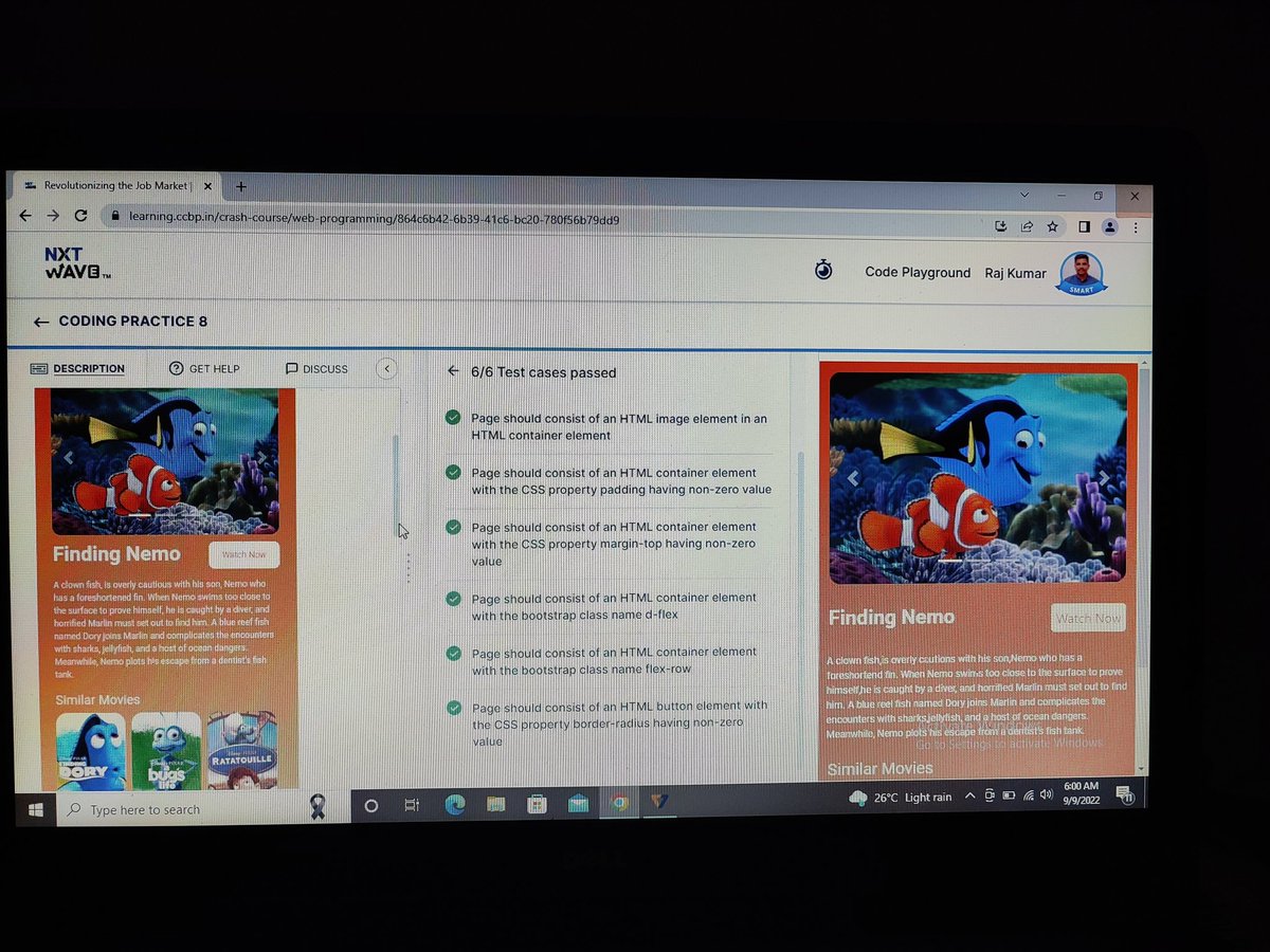 RajMedicherla's tweet photo. #html #CSS #Bootstrap 
@nxtwave_tech @rahulattuluri sir
#codingpractise 8
#FullStackDeveloper https://t.co/vZVIKozVzD
