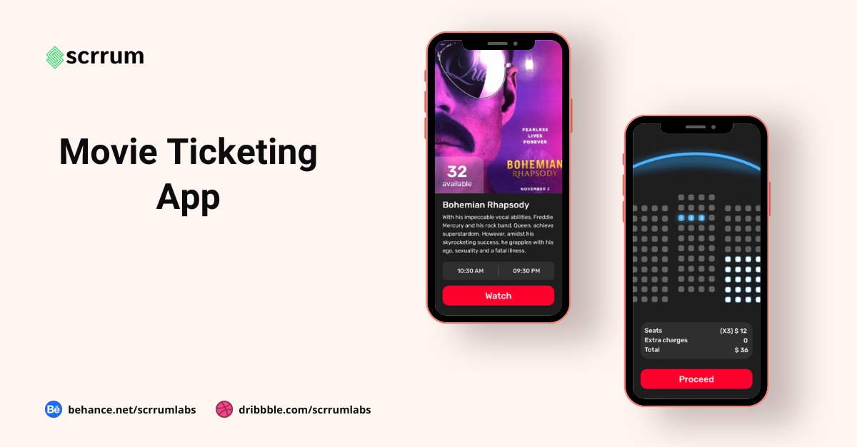 This is our design for the movie ticket booking app. Check out our Dribbble profile for more such shots
.
#movieticketingapp #ticketapp #movieapps #booking #bookingticket #bookingapp #dribbble #dribbbledesigns #uiux #uiuxdesigns #designing #uxdesign #scrrum #scrrumlabs