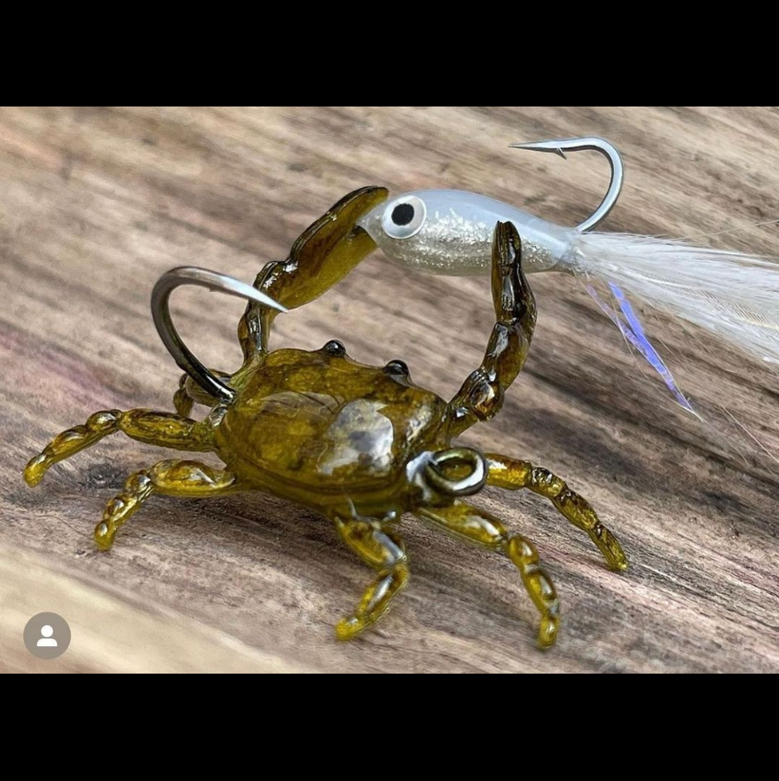 ZZ_Troutski's tweet photo. Cool looking crab
@streamartdesigns
.
The Bandido Crab by @giannidepace
Fine work, thanks Gio!
.
#flatsfishing
 #flytying #triggerfishflies #saltwaterflies #saltwaterflyfishing
#tarponflies 
#permit #permitonfly 
#flyfishing #bonefish #bonefishonfly
#shrimpflies #snookonfly https://t.co/VwarbbWUR4