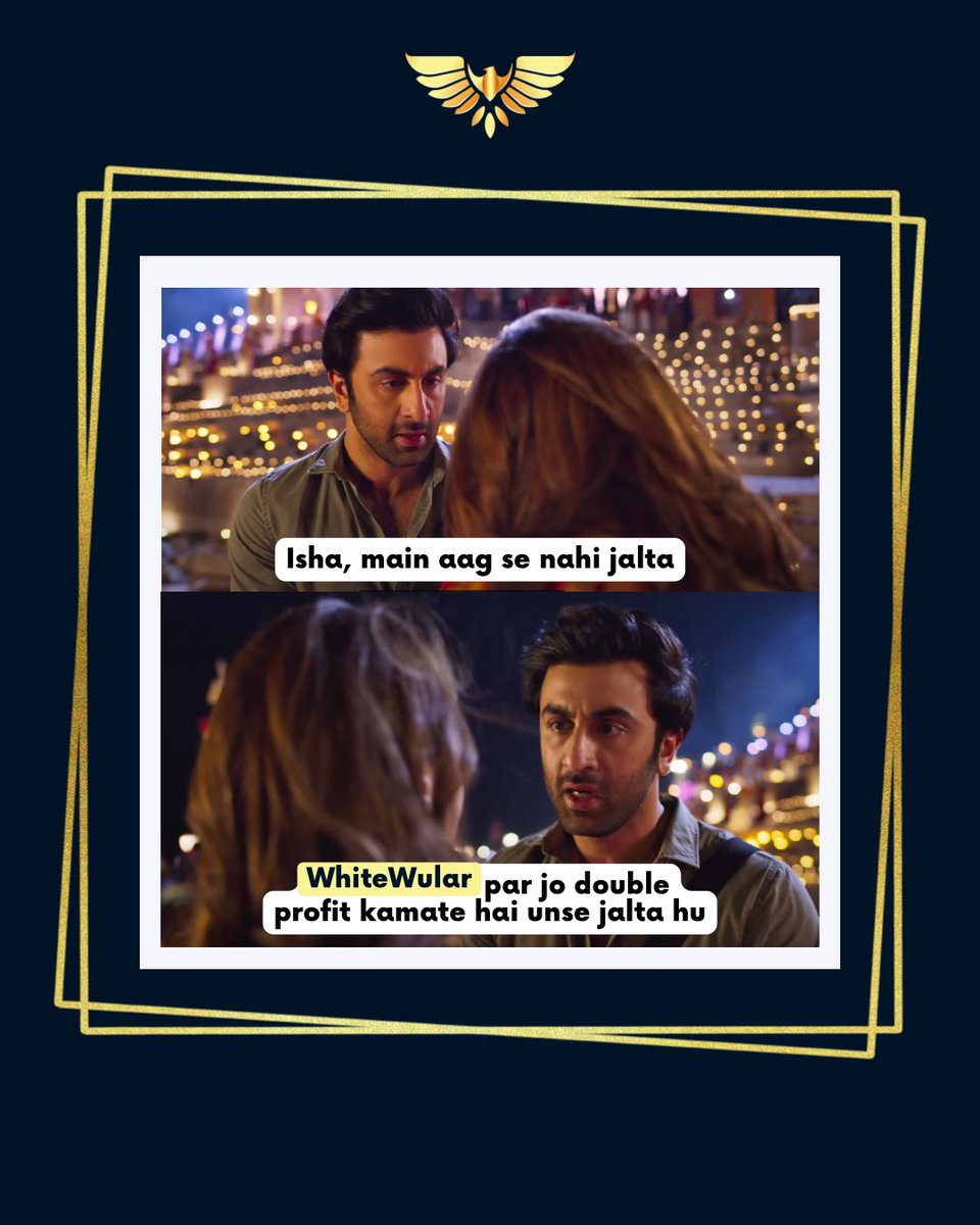 whitewular's tweet photo. Isha to shiv: Double #profit ka matlab pta hai tumhe kya hai…WhiteWular
To double profit #WhiteWular nai dega to kon dega
#memes
#onestopshoppingexpo
#onestopshopforall
#dealsindia
#onestopshopee
#moreprofits
#b2bcompany
#Ecommercebusiness
#ranbirkapoor
#aliabhatt
#bhramastra https://t.co/E76qF4GTa5