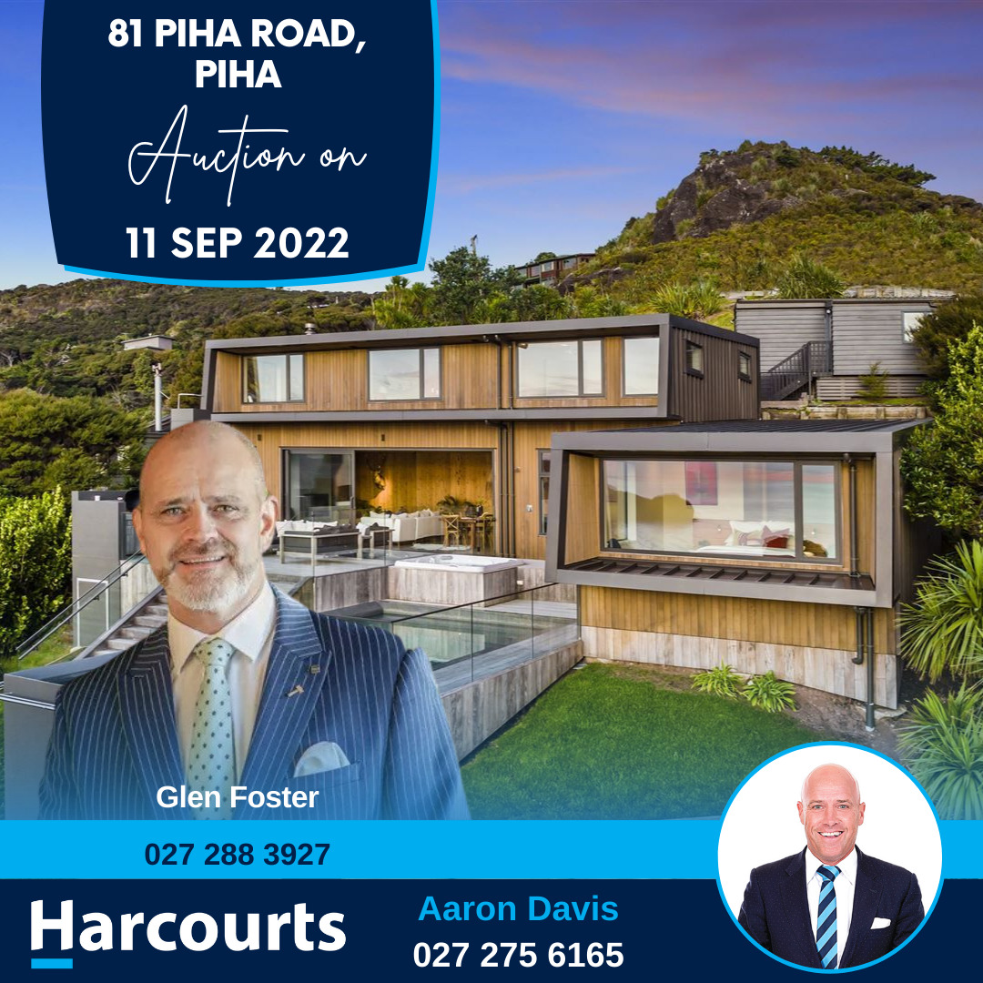 aarondavisnz's tweet photo. π£ Auction 11 Sep 2022
π 81 Piha Road, Piha
β° 04:00 PM
Get ready for the Sunday auction with Glen Foster from Harcourts Epsom.
#aarondavisauctioneer #harcourtsnz #propertynz #auctioneer #auction #realestatenz #yourharcourts https://t.co/qXTVR7moYC