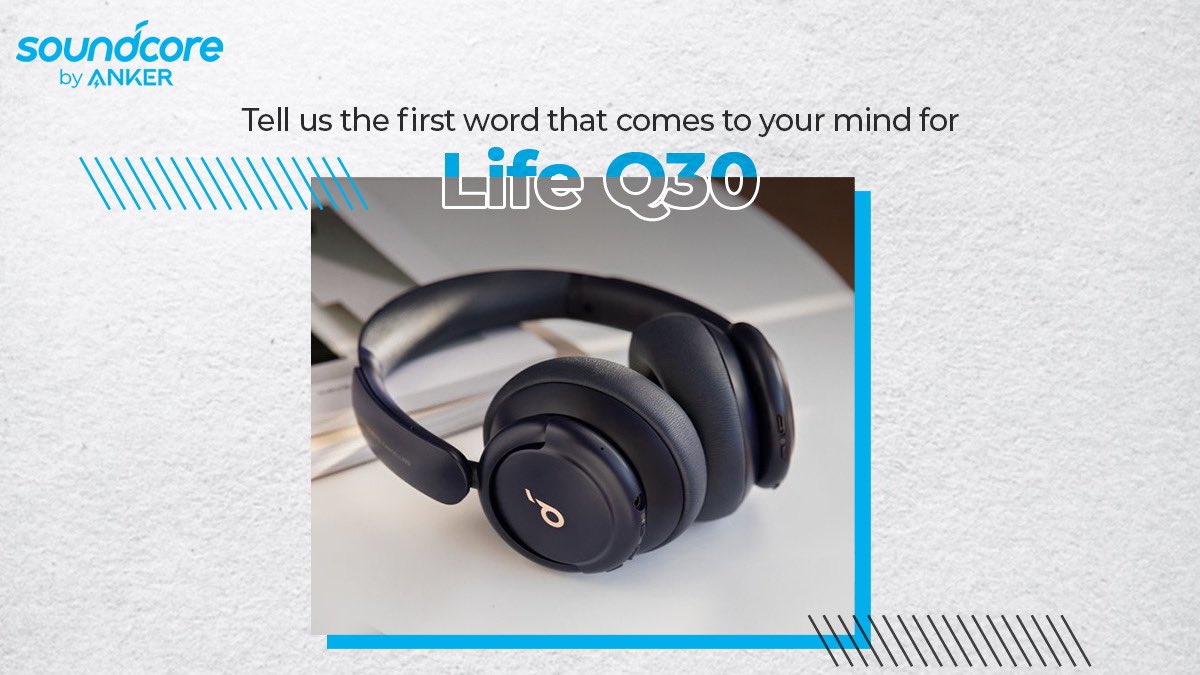 Tell us the first word that comes to your mind looking at our Bestseller #LifeQ30 🤔 Describe it best BUT only in one word 👍

#SoundcoreIndia #Soundcore #Headphones #premiumlooks #affordableHeadphones