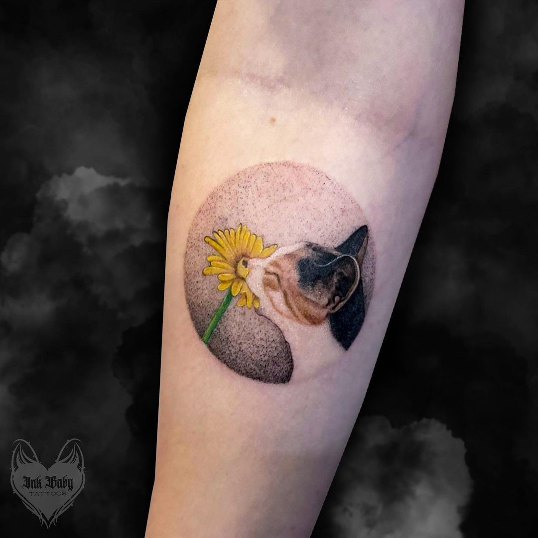 Tattly Flower Cat Tattoo Pair  Roeda