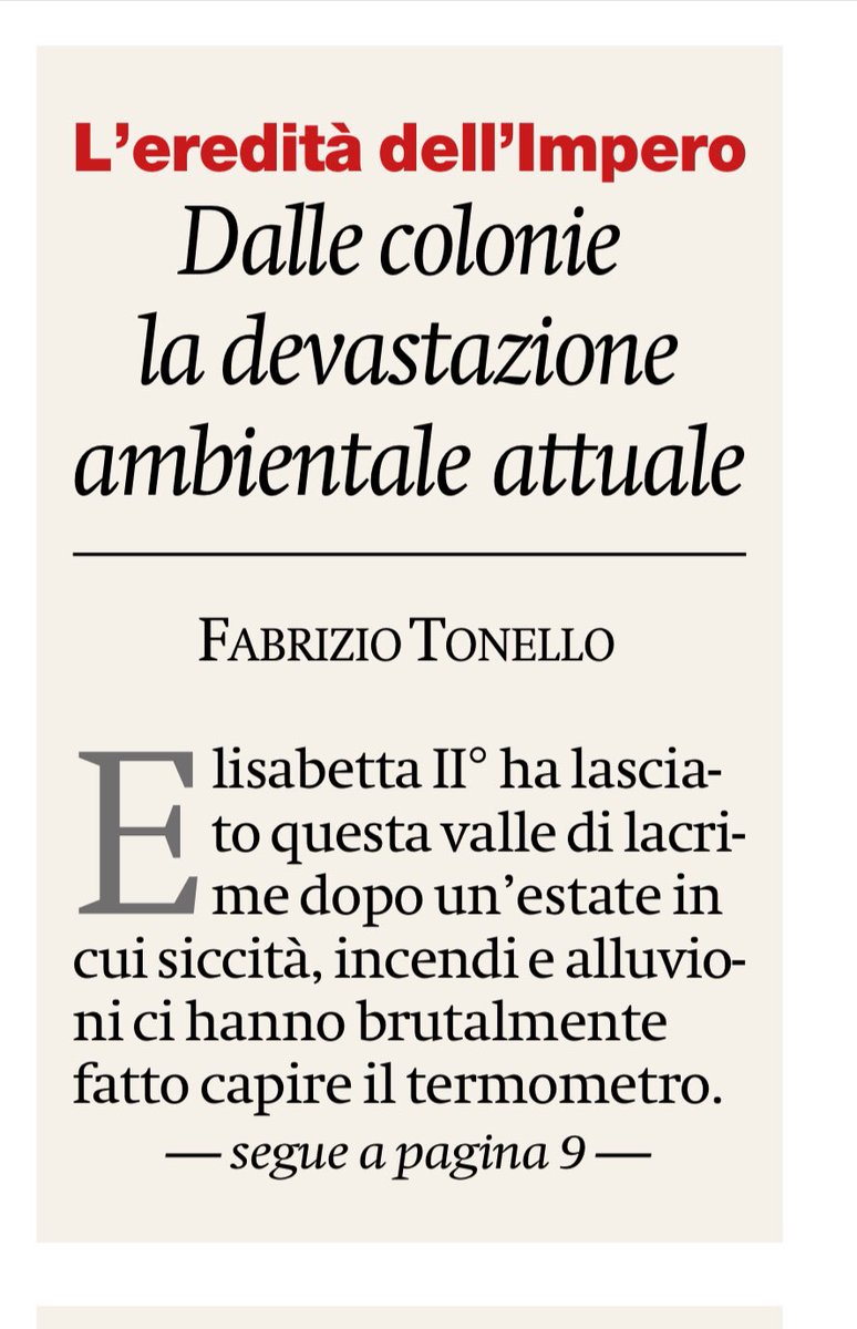 francofontana43's tweet photo. L’eredità dell’impero britannico
Dalle colonie alla devastazione ambientale attuale.
Fabrizio Tonello, @ilmanifesto https://t.co/JYTVvaA2tq